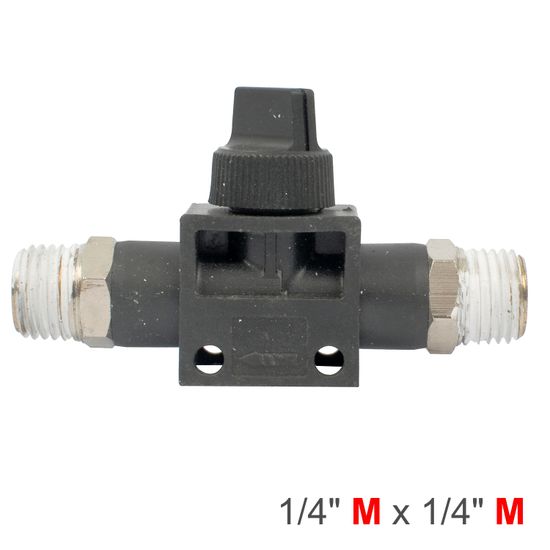 AIRCRAFT Pu Hose Fitting Valve 1/4'm X 1/4'm